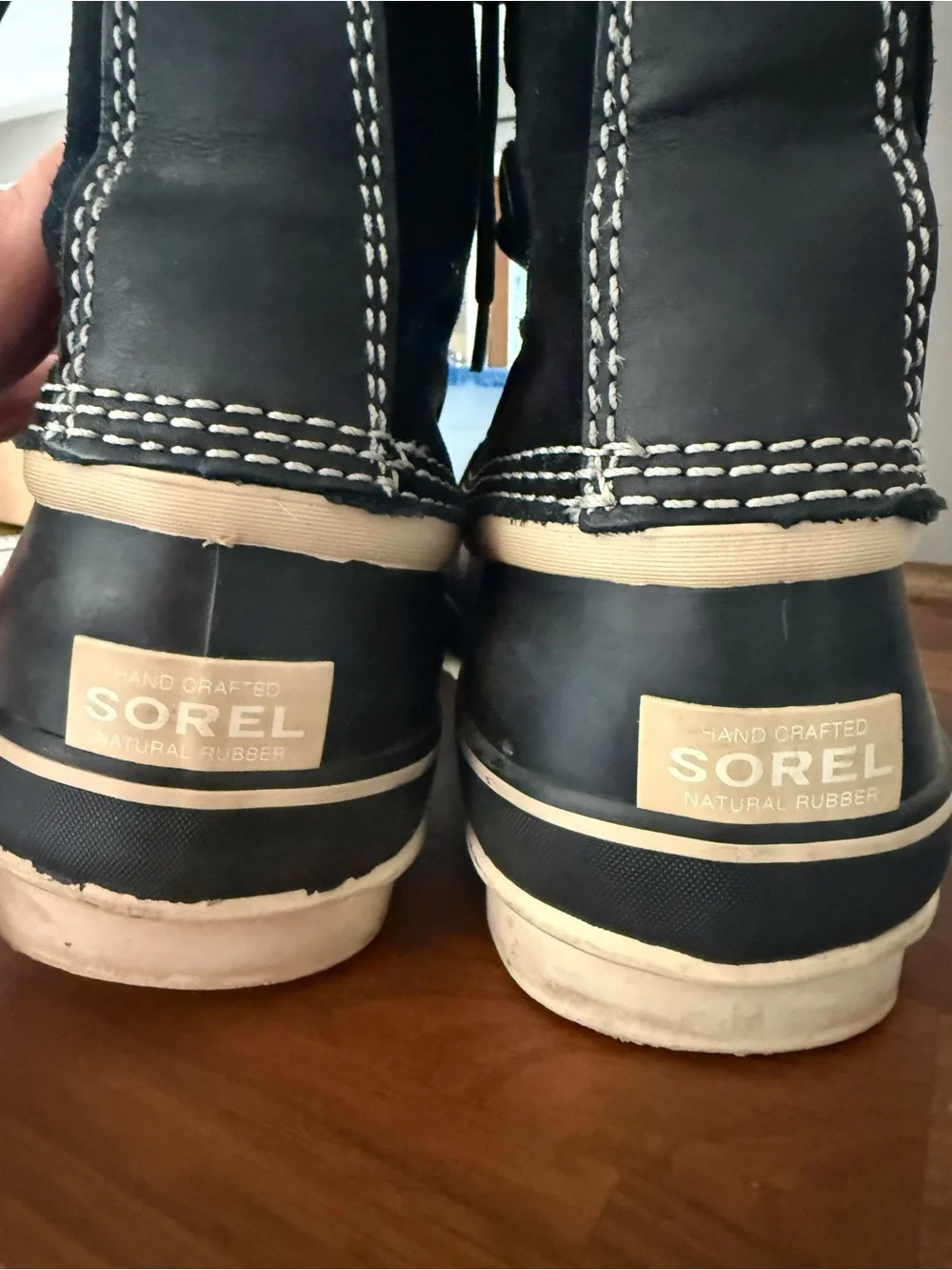 Sorel Black and Quarry Joan of Arctic Lace-Up Winter Boots